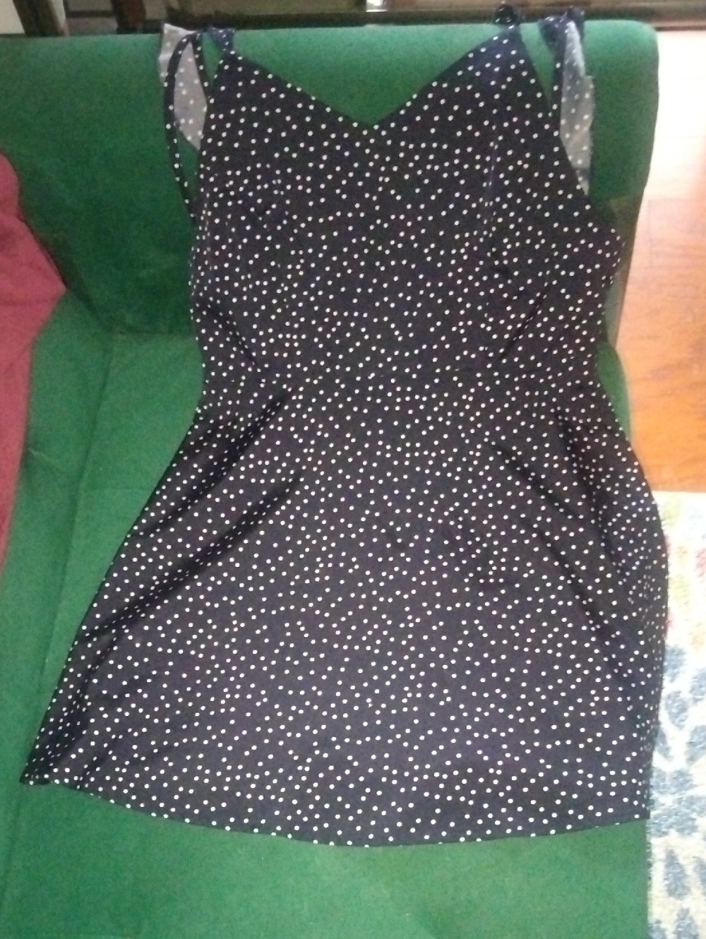 Black Polka Dot Mini Dress - Classic Spaghetti Strap